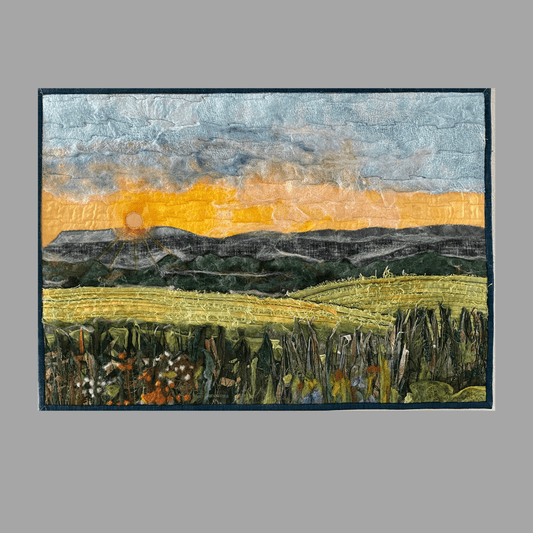 Evening Light: Landscape Art Quilt
