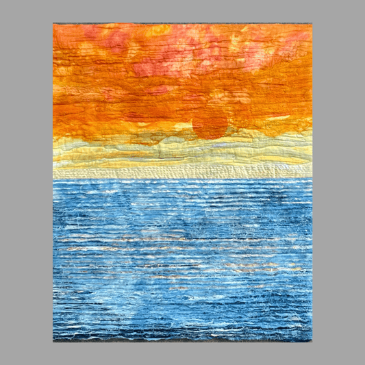 Far Away: Seascape Art Quilt