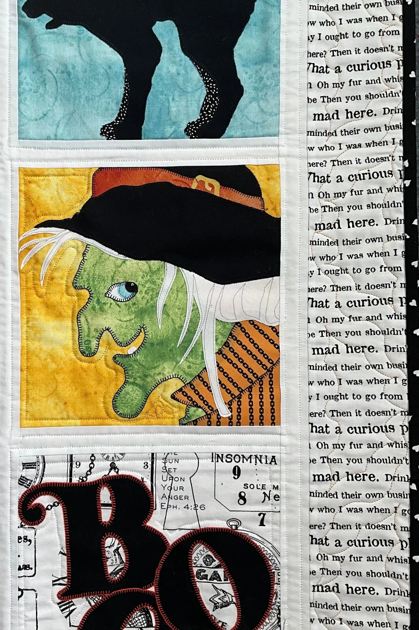 Boo: Quilted Wall Art