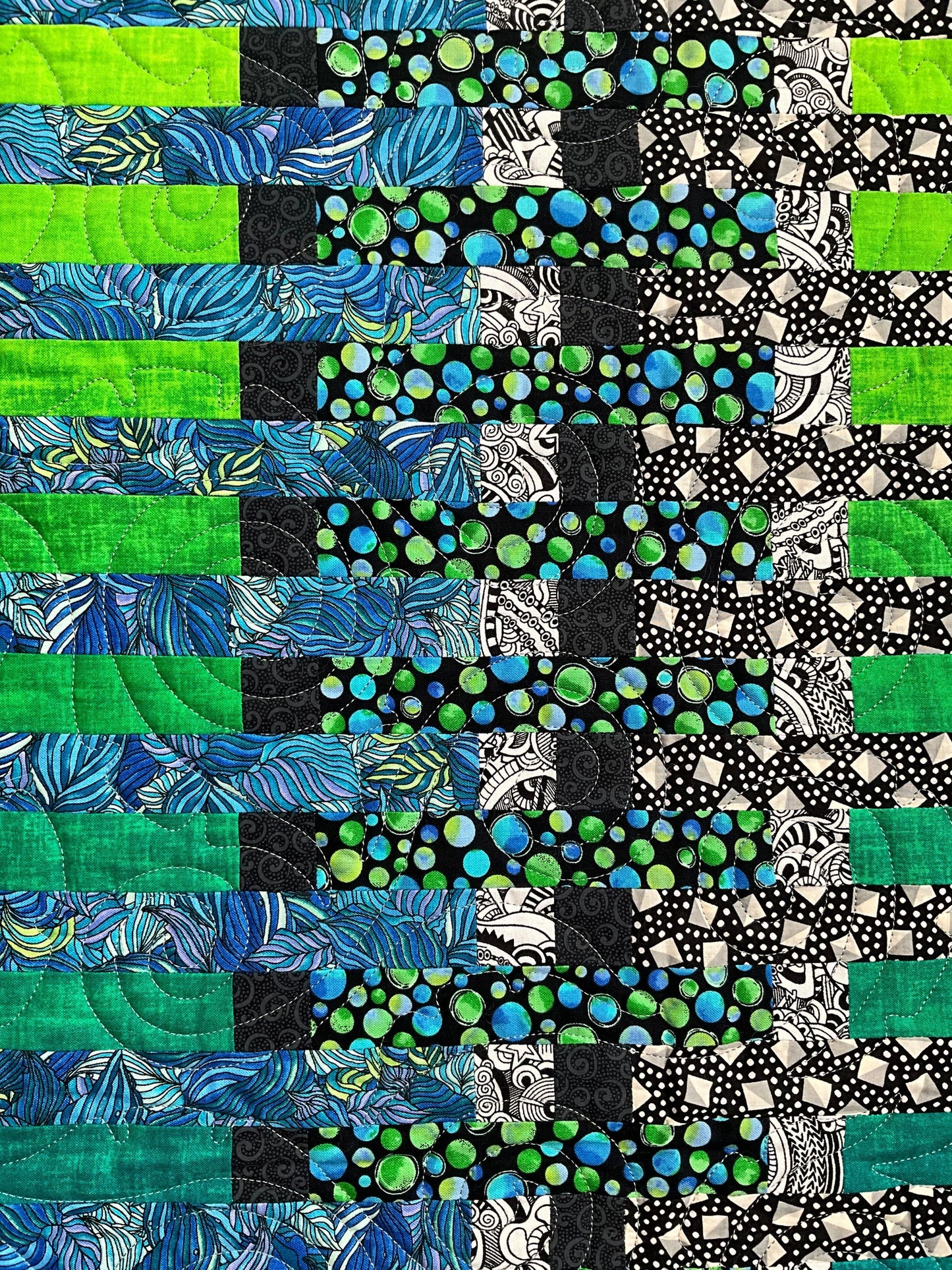 Water Reflections: Quilted Wall Art