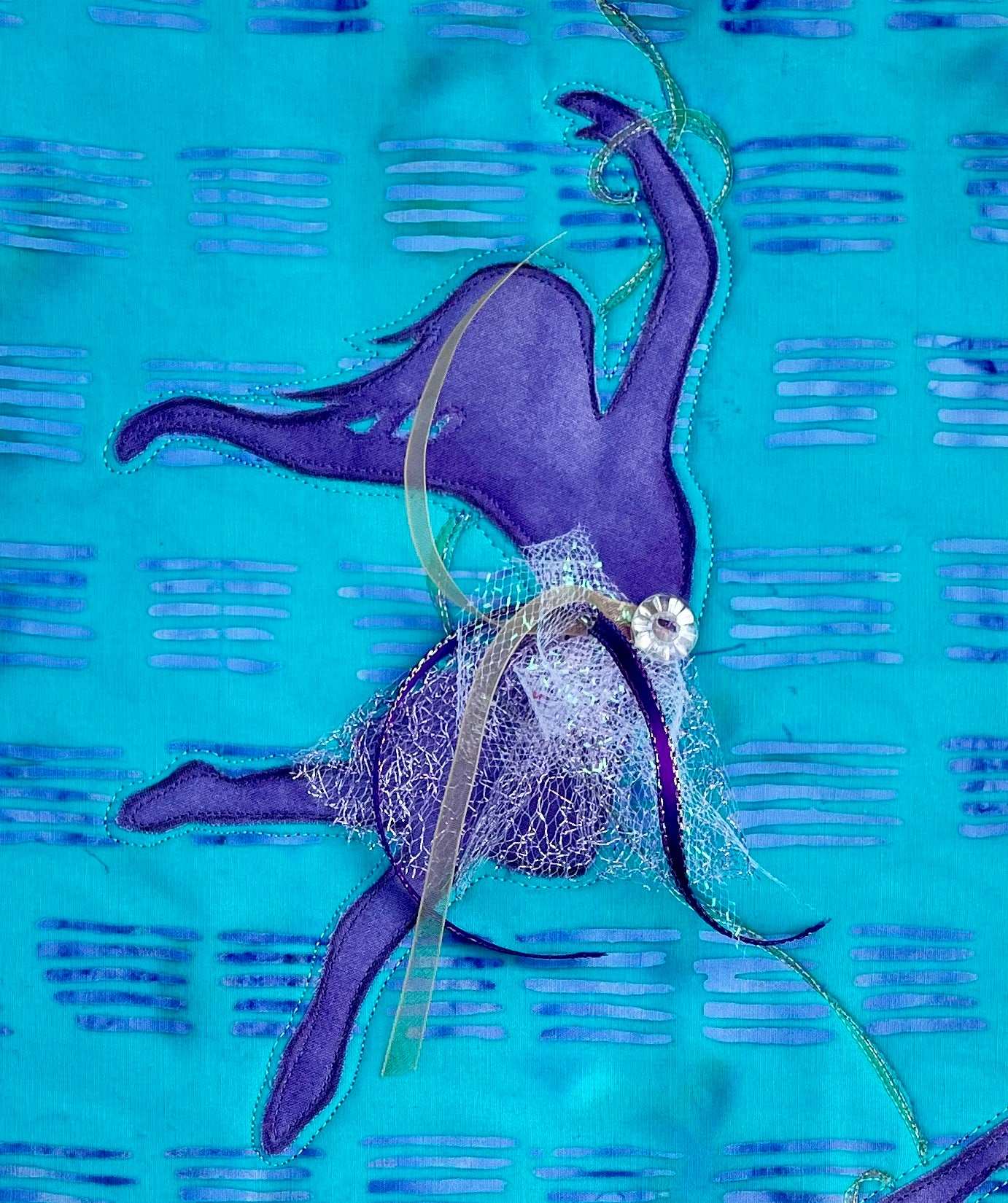 Purple Dancer: A Silhouette Art Quilt