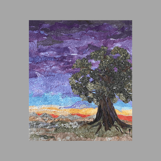 Peace Tree: Landscape Art Quilt