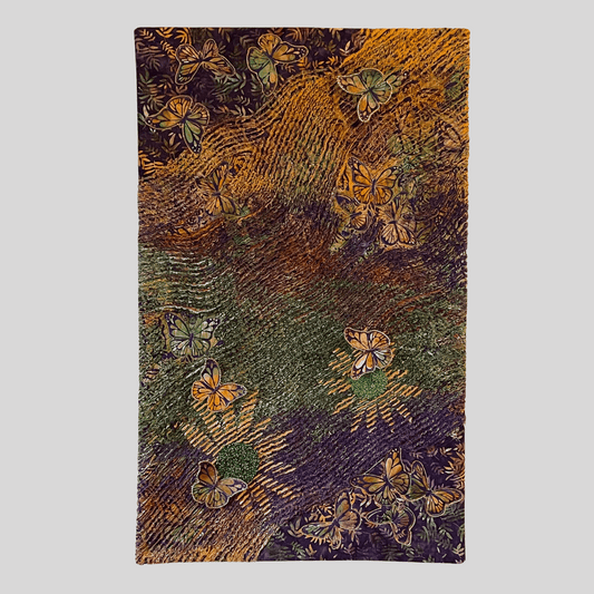 Butterfly Garden: A Textile Art Wall Hanging