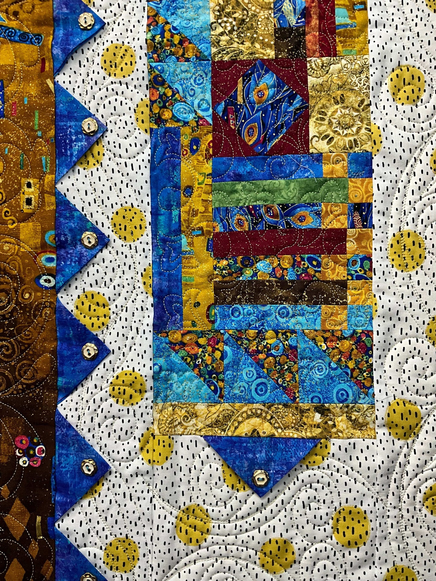 Majestic Peacock: Quilted Wall Art