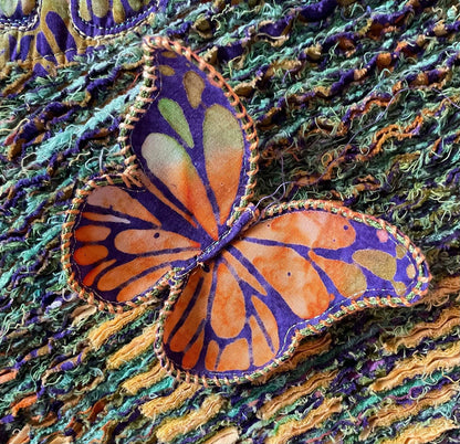 Butterfly Garden: A Textile Art Wall Hanging