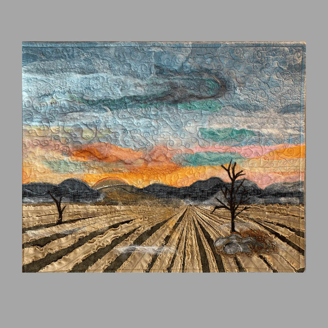 Mellow Light: Landscape Art Quilt