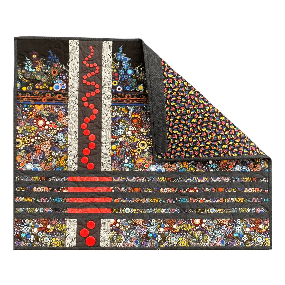 The Effervescent Sea: Quilted Wall Art
