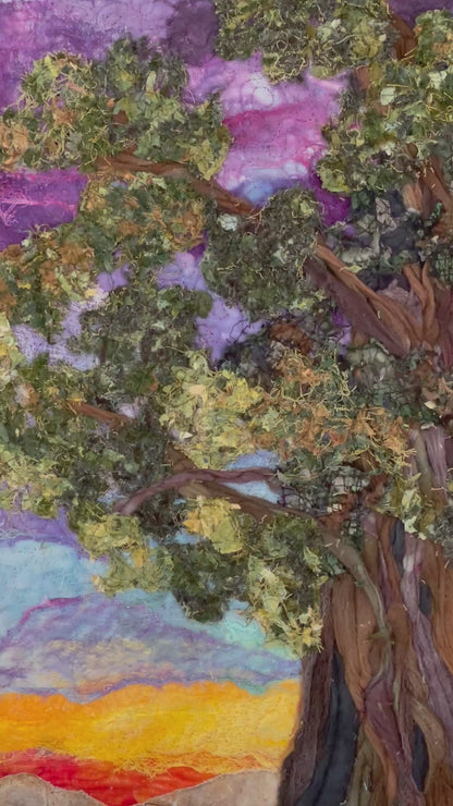 Peace Tree: Landscape Art Quilt