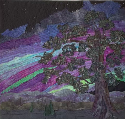 Aurora Borealis: Landscape Art Quilt