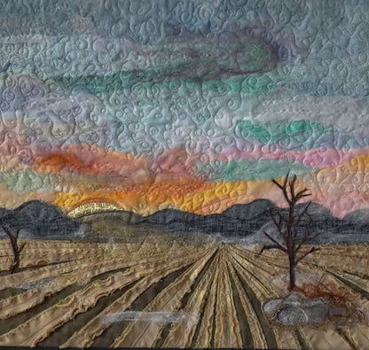 Mellow Light: Landscape Art Quilt