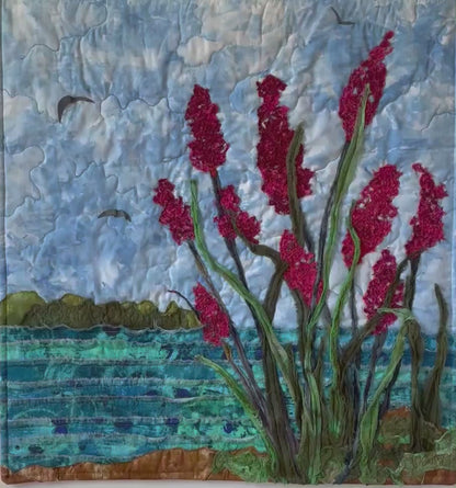 Sweet Calm: Seascape Art Quilt