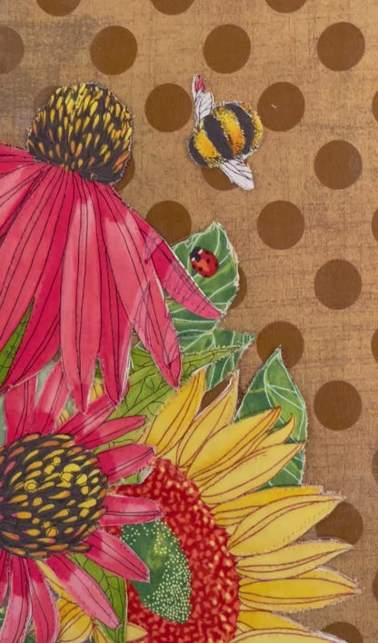 A Little Floral Fun: A Floral Art Quilt